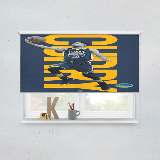 Stephen Curry Golden States Warriors Window Roller Blinds Shades