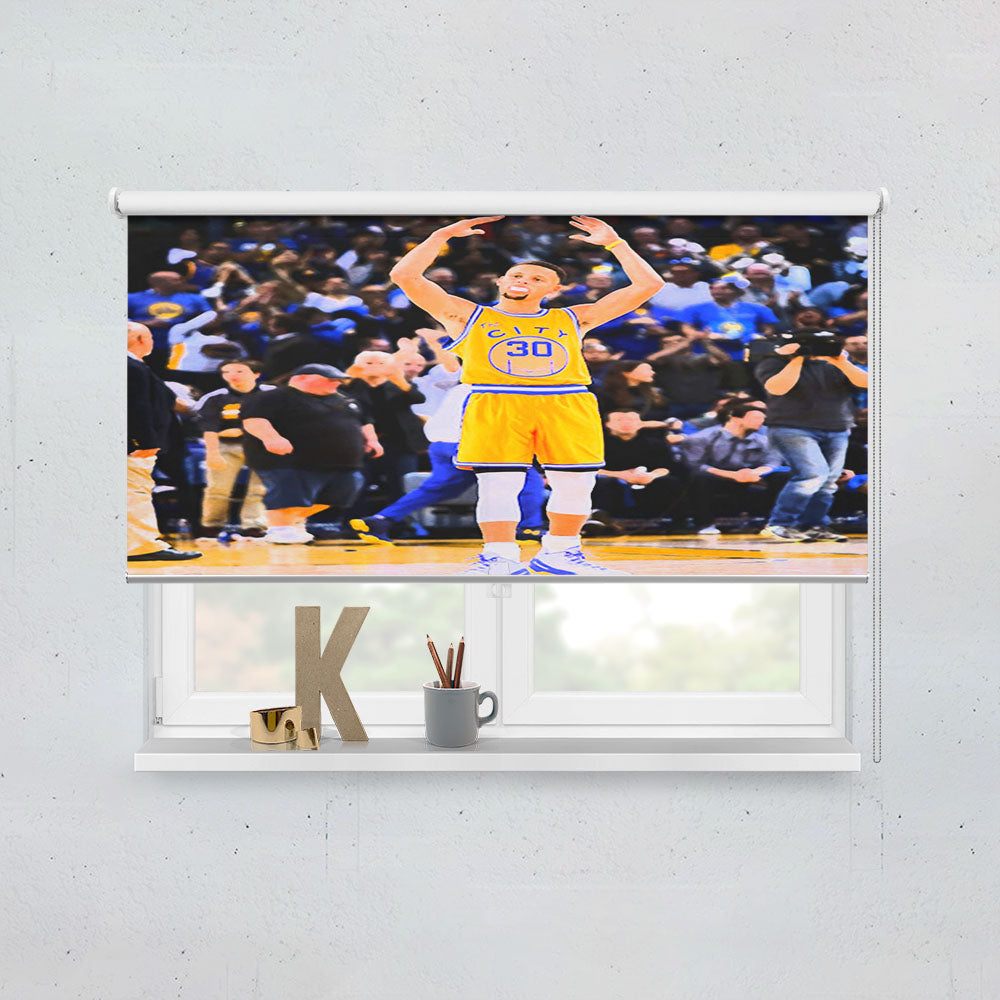 Stephen Curry Yellow Window Roller Blinds Shades