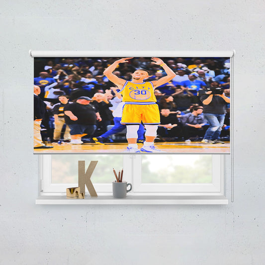 Stephen Curry Yellow Window Roller Blinds Shades