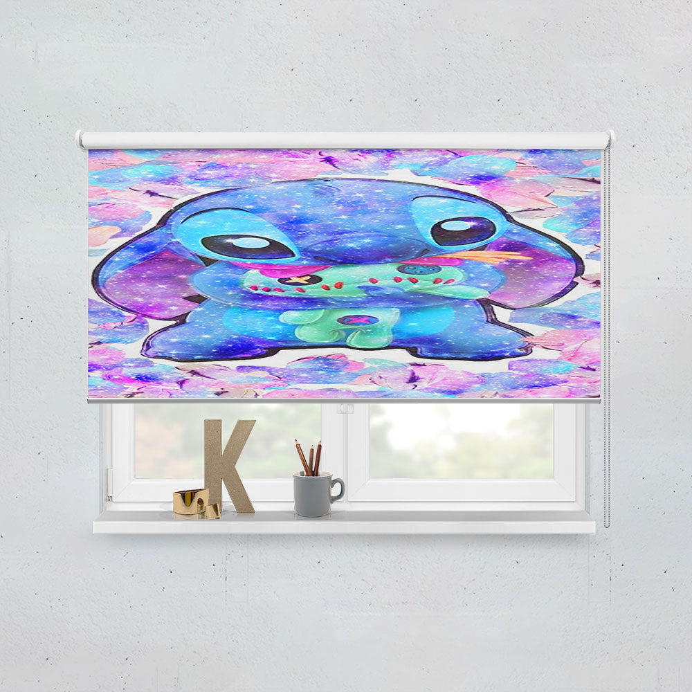 Stitch Hug Scrump Glitter Window Roller Blinds Shades