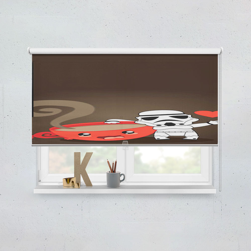 Stormtroopers Loves Coffee Window Roller Blinds Shades