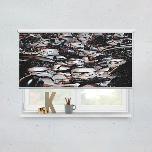 Stormtroopers Vesrus Aliens Window Roller Blinds Shades