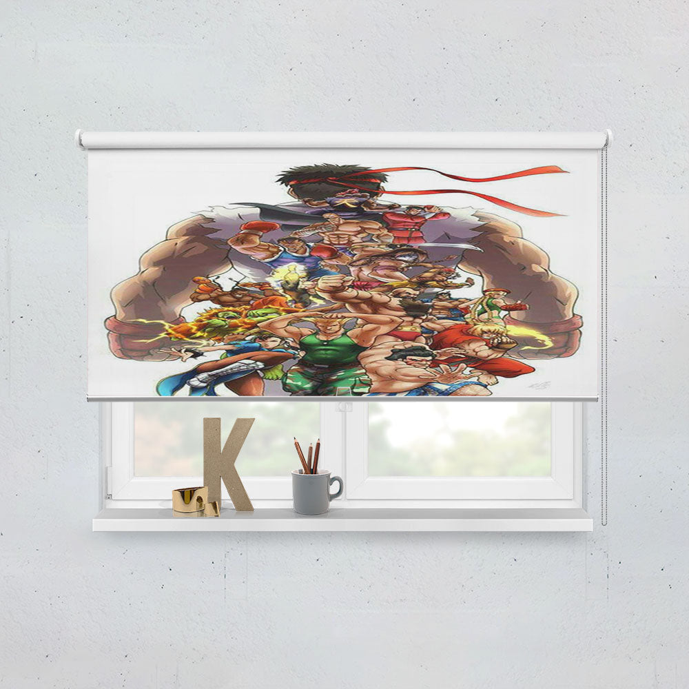 Street Fighter Character Window Roller Blinds Shades