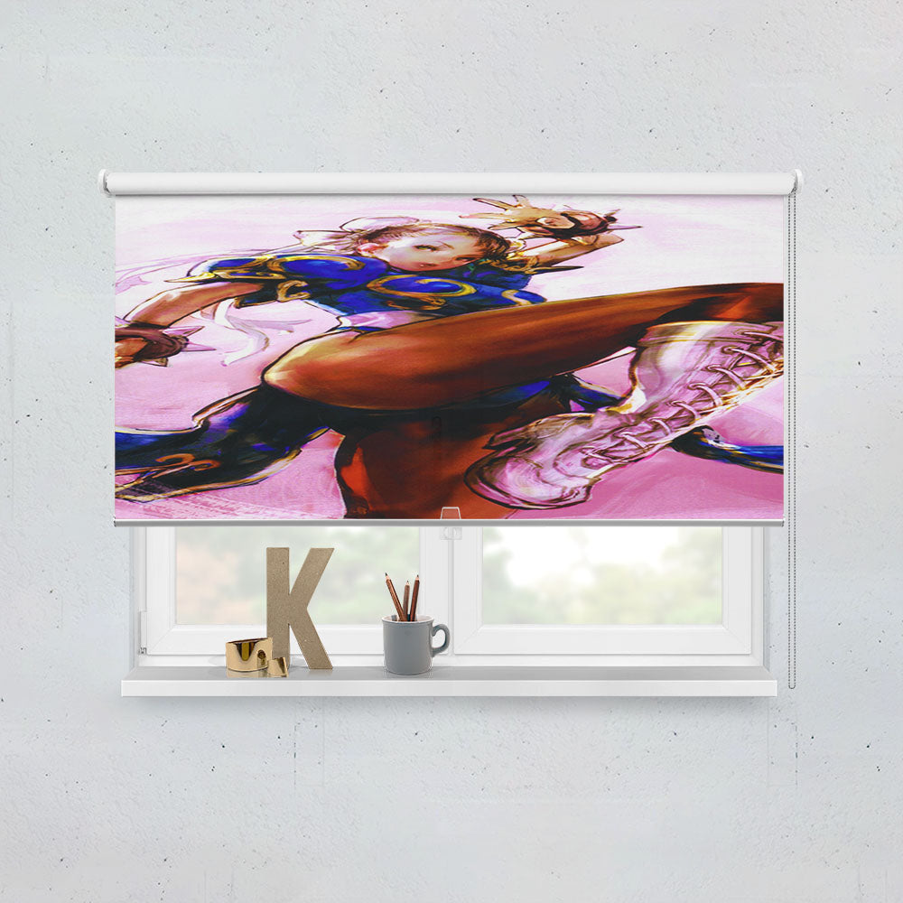 Street Fighter Chun Li Window Roller Blinds Shades