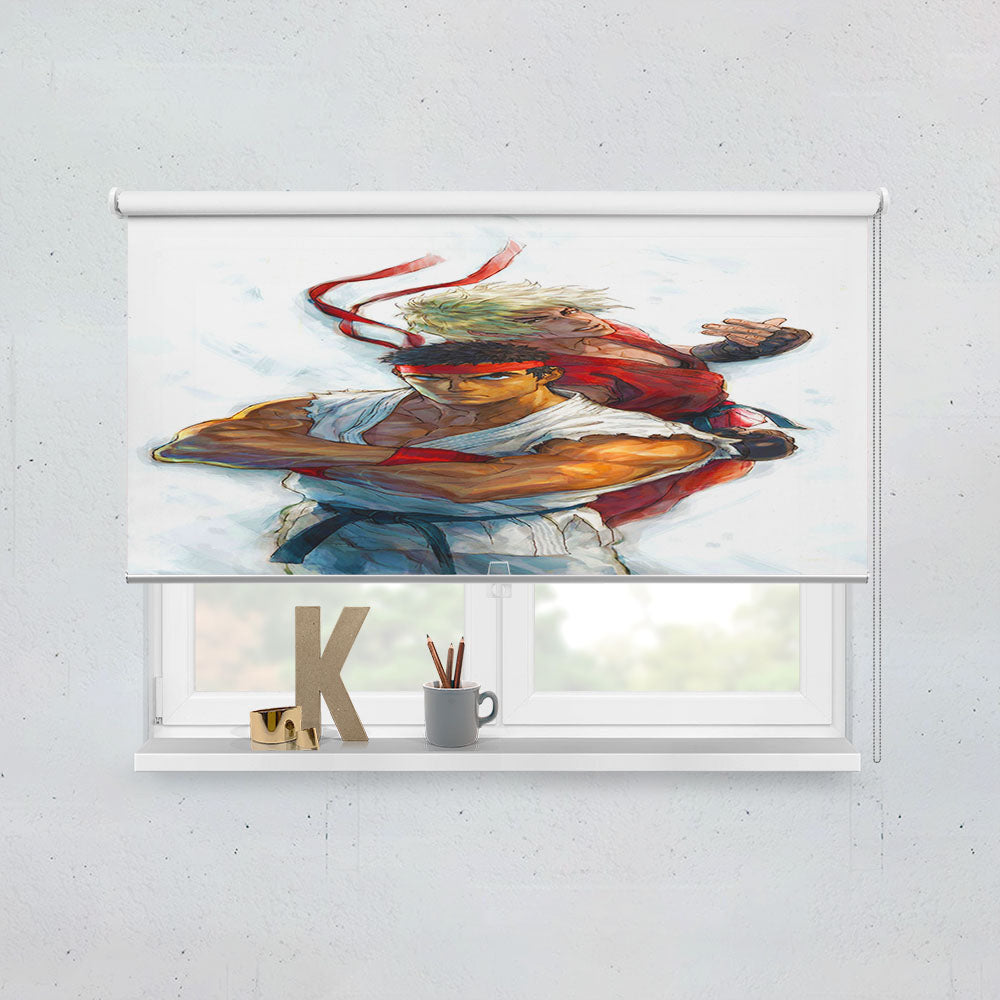 Street Fighter Ryu And Ken Window Roller Blinds Shades