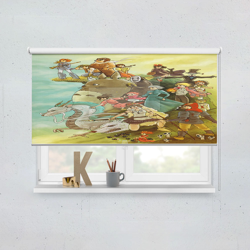 Studio Ghilbli Cartoon Window Roller Blinds Shades