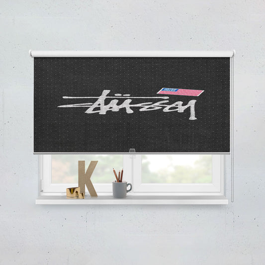 Stussy Us Flag Dots Texture Window Roller Blinds Shades