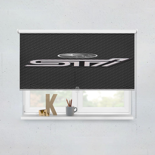 Subaru Sti Logo Window Roller Blinds Shades