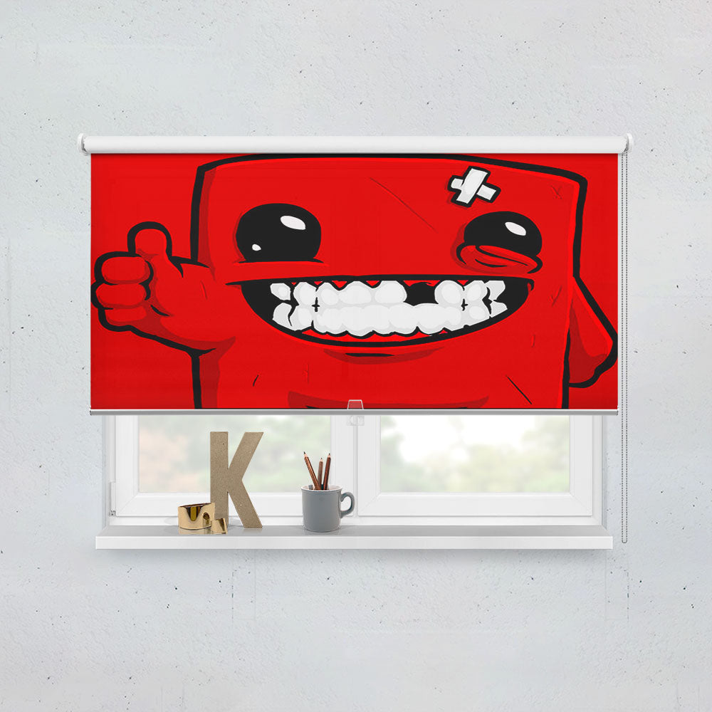 Super Meat Boy Window Roller Blinds Shades