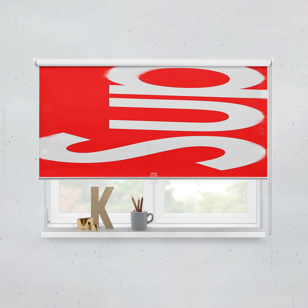 Supreme New York Logo Sup Art Window Roller Blinds Shades