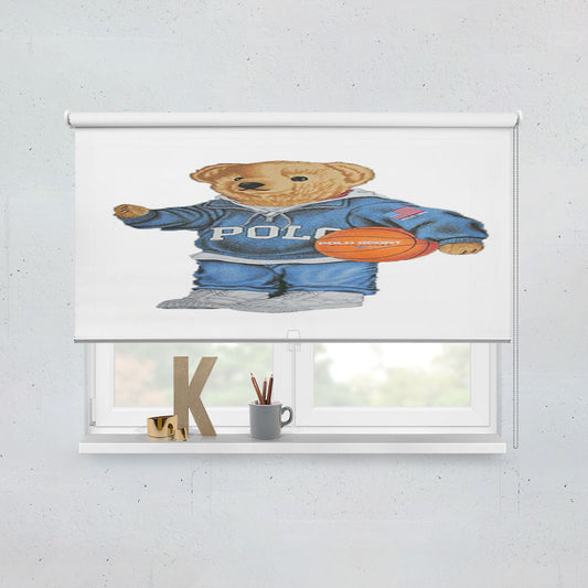 Swag Basketball Bear Polo Ralph Lauren Window Roller Blinds Shades