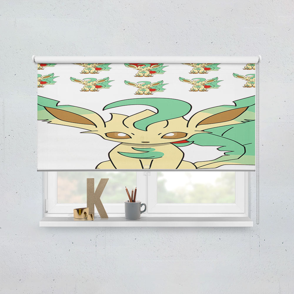 Sylveon Green Eevee Pokemon Window Roller Blinds Shades