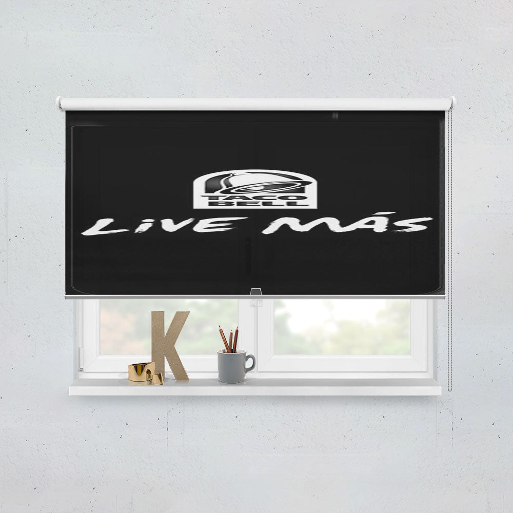 Taco Bell Live Mas Window Roller Blinds Shades