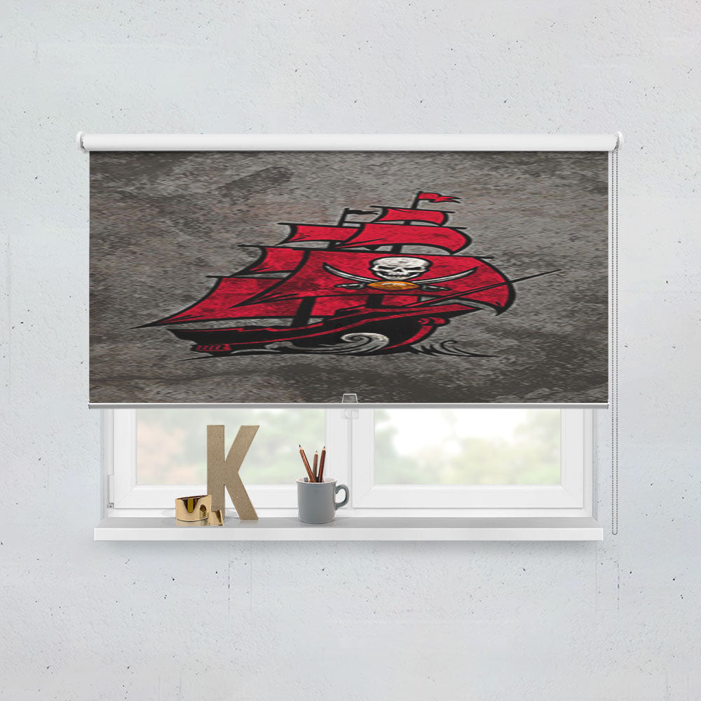 Tampa Bay Buccaneers Logo Window Roller Blinds Shades