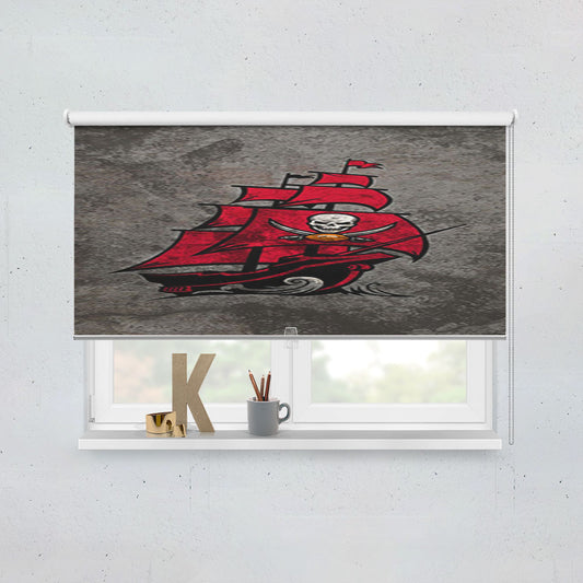 Tampa Bay Buccaneers Logo Window Roller Blinds Shades