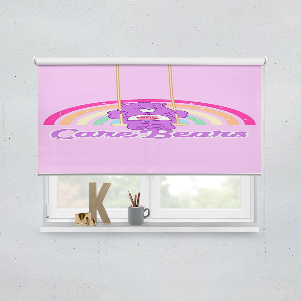 Teddy Bear Care Bears Purple Window Roller Blinds Shades