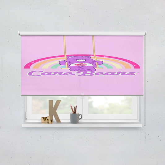 Teddy Bear Care Bears Purple Window Roller Blinds Shades