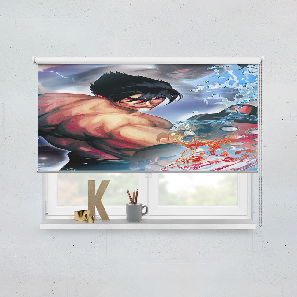 Tekken X Street Fighter Jin Kazama Window Roller Blinds Shades