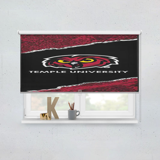 Temple University Strip Window Roller Blinds Shades