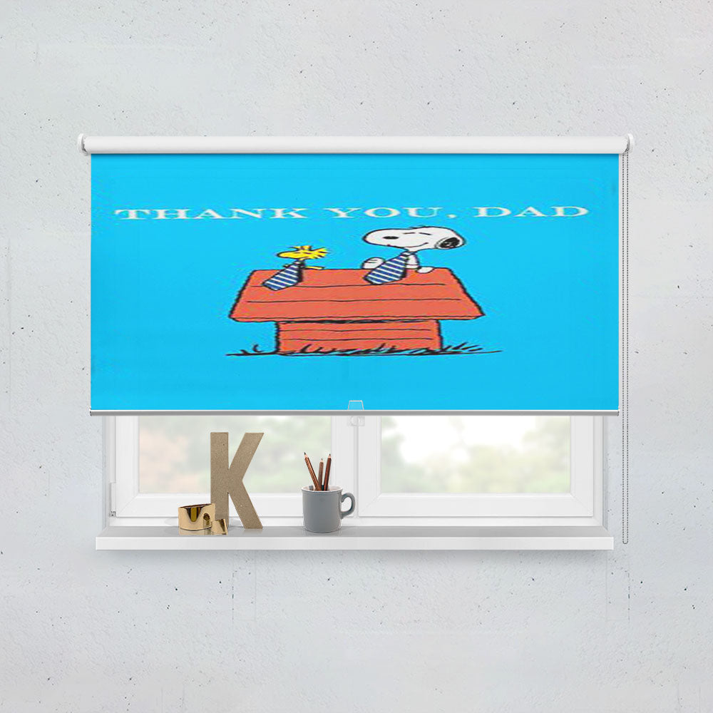 Thank You Dad Snoopy Window Roller Blinds Shades