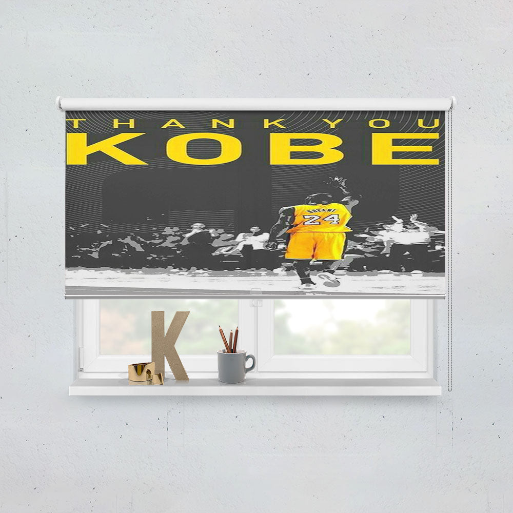 Thank You Kobe Bryant Window Roller Blinds Shades