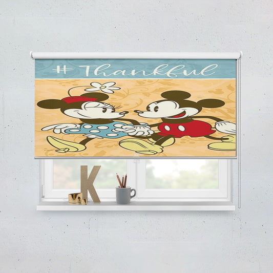 Thankful Mickey & Minnie Window Roller Blinds Shades