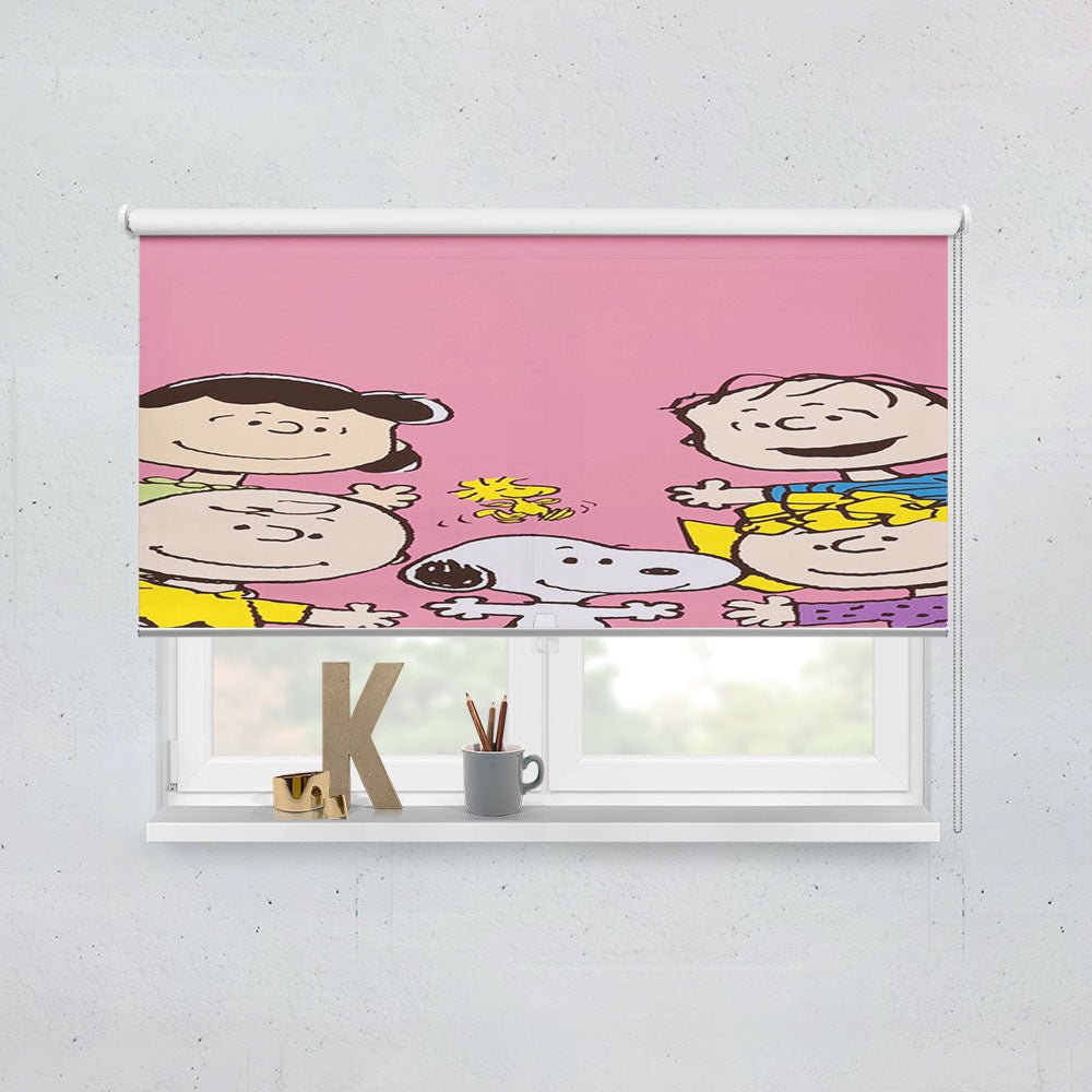 The Peanuts Charlie Brown And Snoopy Cartoon Window Roller Blinds Shades