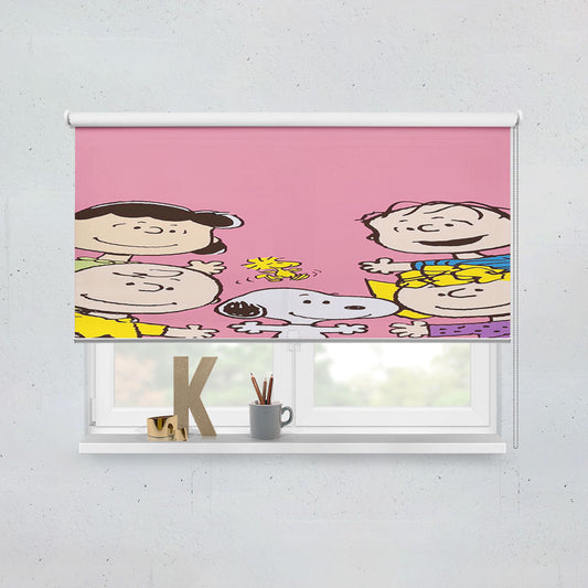 The Peanuts Charlie Brown And Snoopy Cartoon Window Roller Blinds Shades