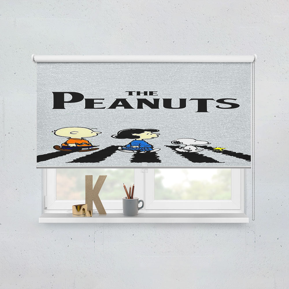 The Peanuts Gang Street Grey Window Roller Blinds Shades