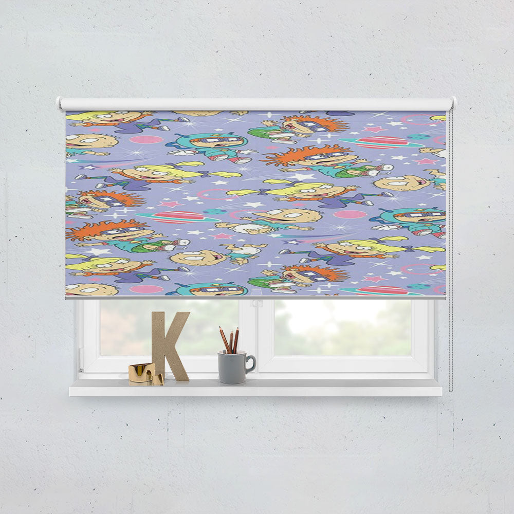The Rugrats Pattern Acid Galaxy Window Roller Blinds Shades