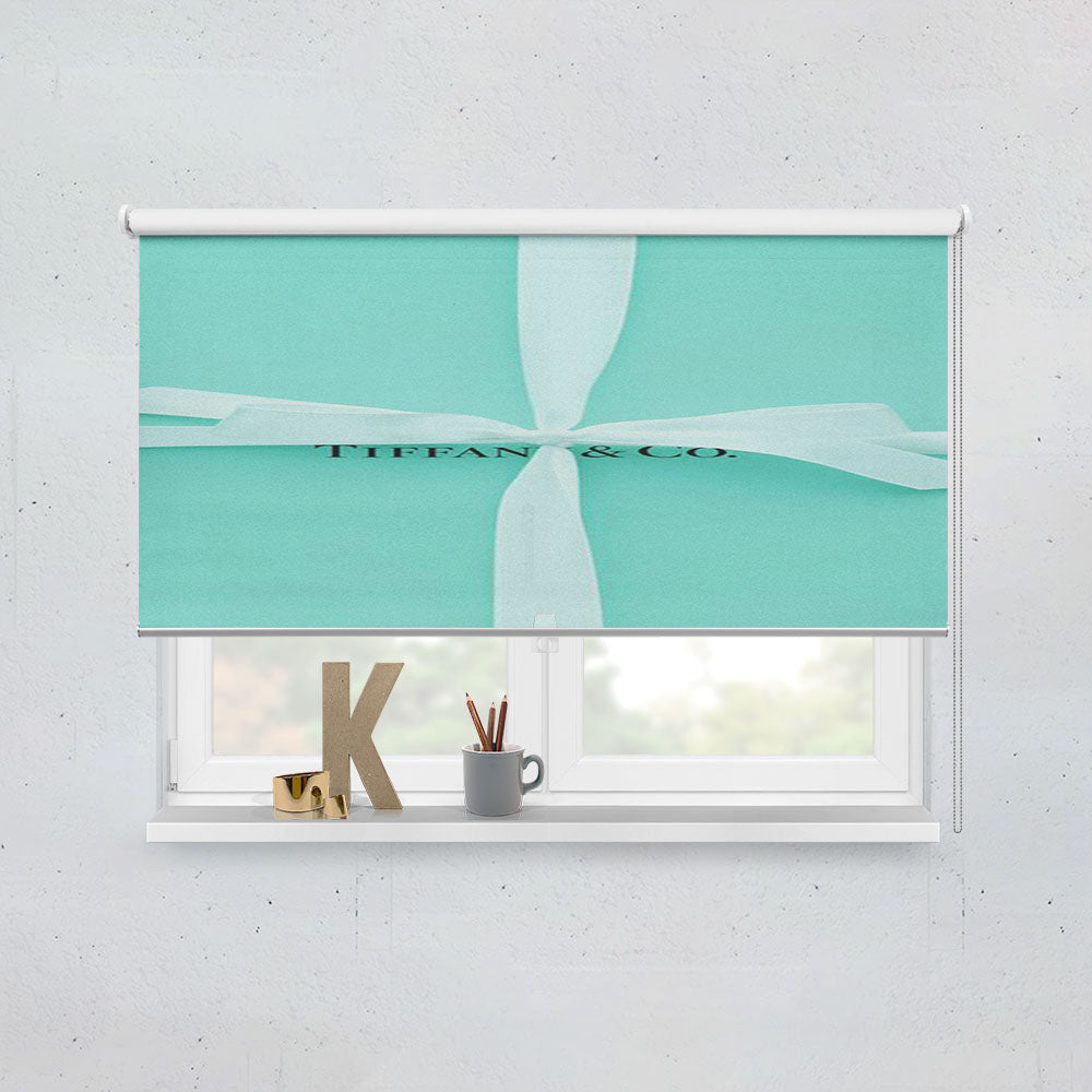 Tiffany And Co Blue Box With Ribbon Window Roller Blinds Shades