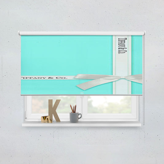 Tiffany And Co Blue Logo Window Roller Blinds Shades