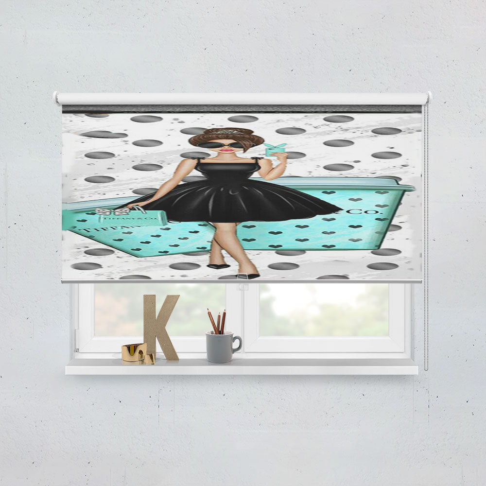 Tiffany And Co Girl Window Roller Blinds Shades