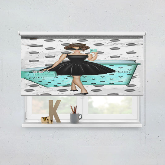 Tiffany And Co Girl Window Roller Blinds Shades