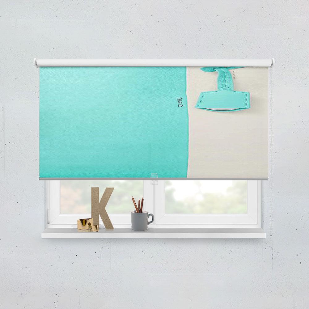 Tiffany And Co White Color Block Womens Tote Bag Window Roller Blinds Shades