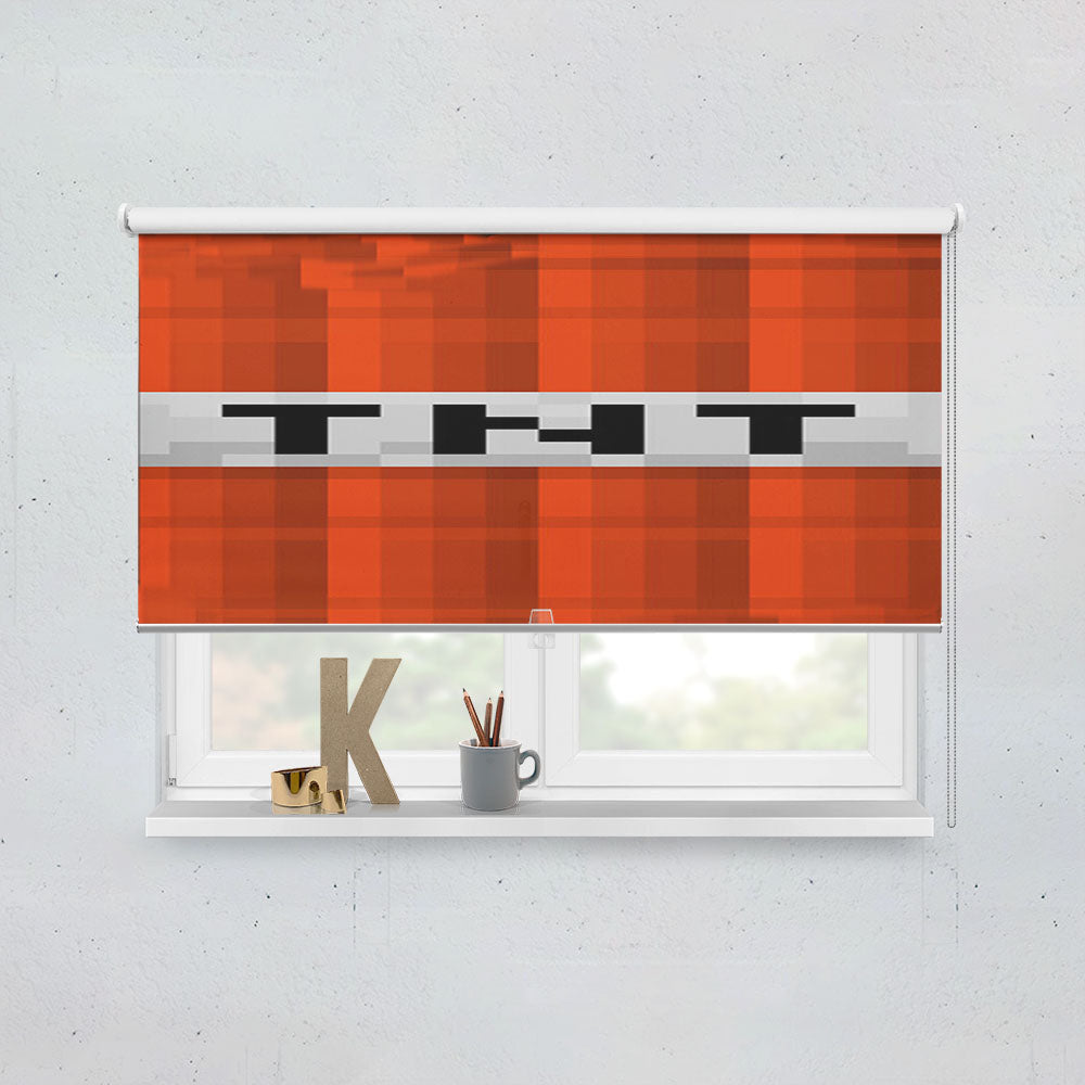 Tnt Bom Minecraft Creeper Game Window Roller Blinds Shades