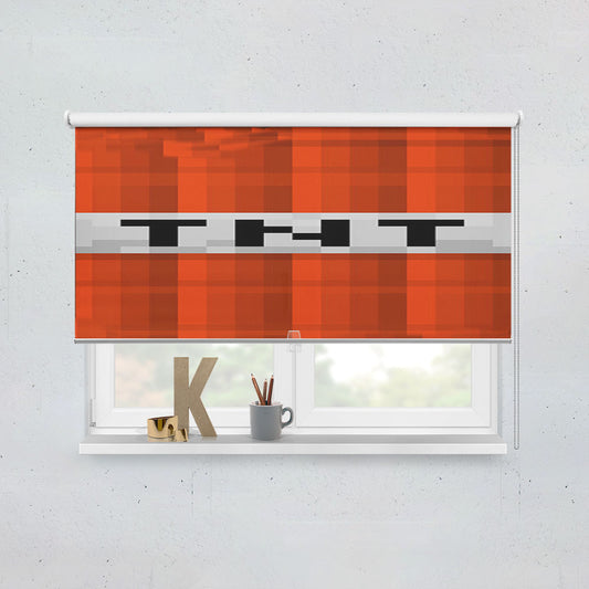 Tnt Bom Minecraft Creeper Game Window Roller Blinds Shades