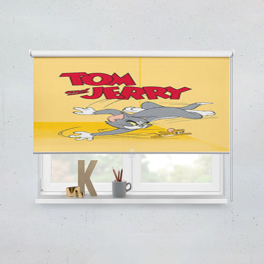 Tom And Jerry Cartoo Window Roller Blinds Shades