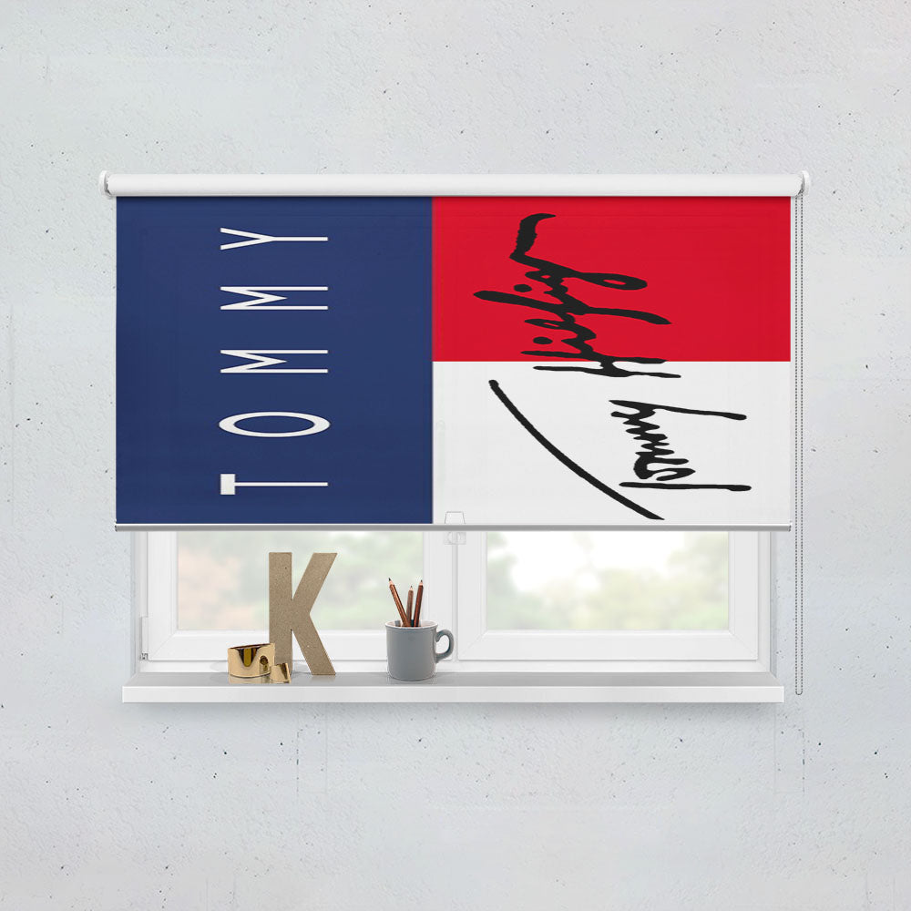 Tommy Hilfiger Signature Logo Window Roller Blinds Shades