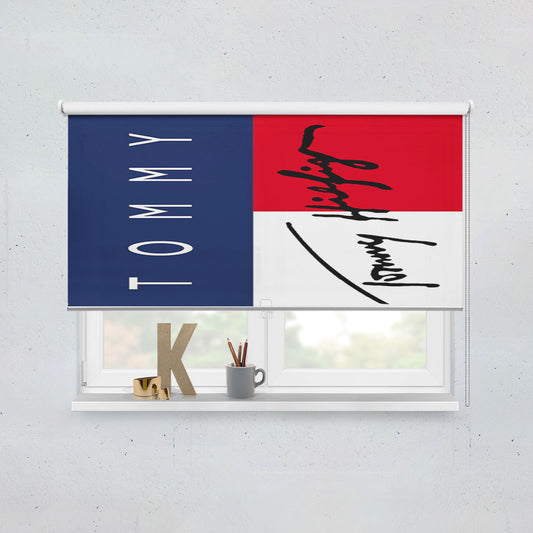 Tommy Hilfiger Signature Logo Window Roller Blinds Shades