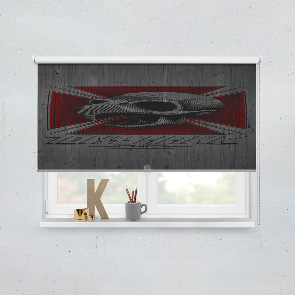 Tony Hawk Skateboard Skull Garden Logo Window Roller Blinds Shades