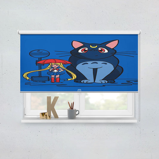 Totoro Bus Stop Sailor Moon Window Roller Blinds Shades