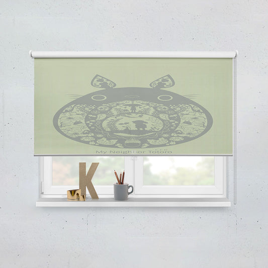 Totoro Pattern Arts Window Roller Blinds Shades