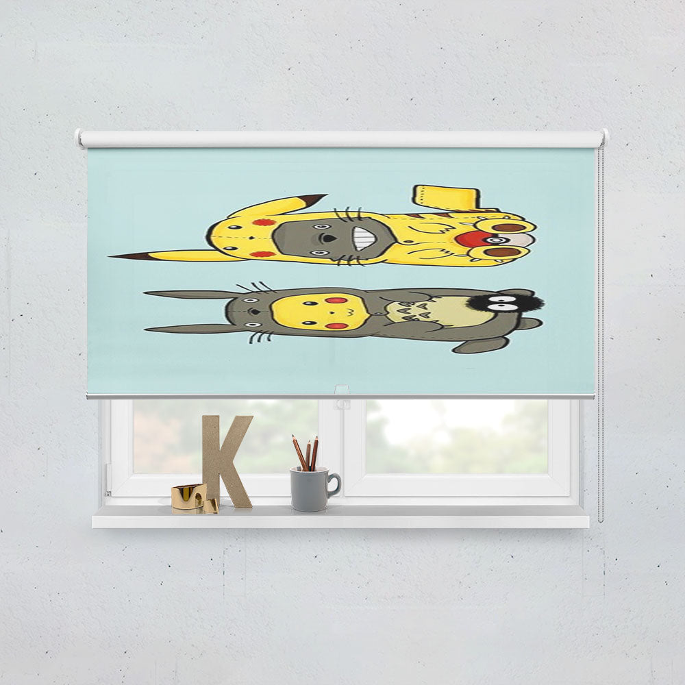 Totoro Pokemon Window Roller Blinds Shades