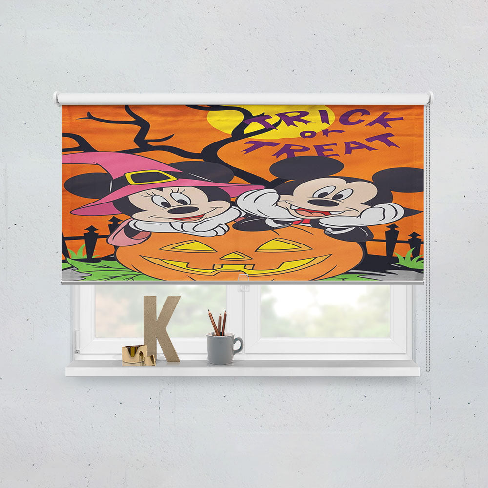 Trick Or Treat Mickey And Minnie Window Roller Blinds Shades