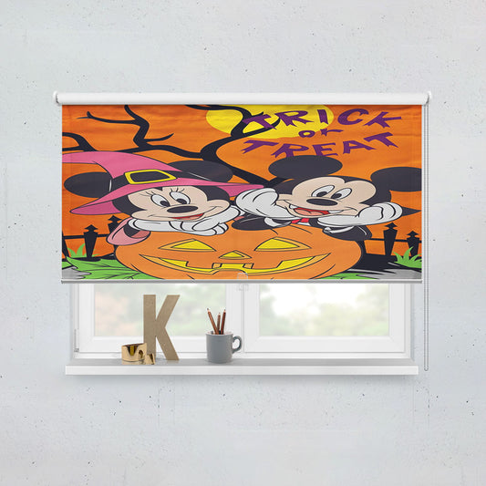 Trick Or Treat Mickey And Minnie Window Roller Blinds Shades