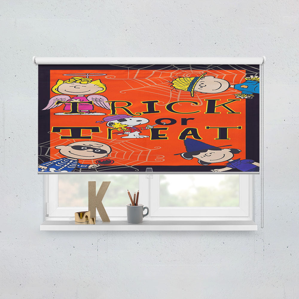 Trick Or Treat Peanuts Gang Window Roller Blinds Shades
