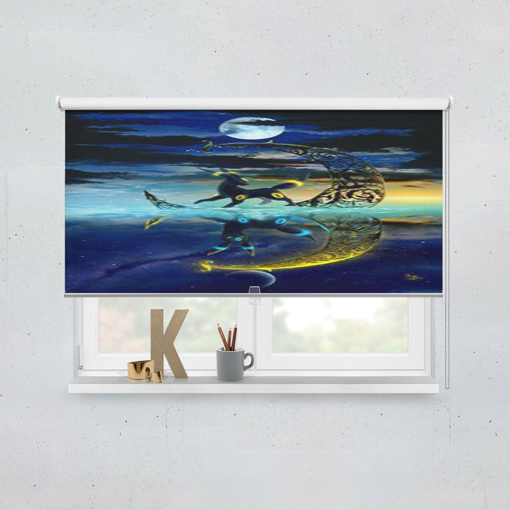 Umbreon Shiny Pokemon Window Roller Blinds Shades
