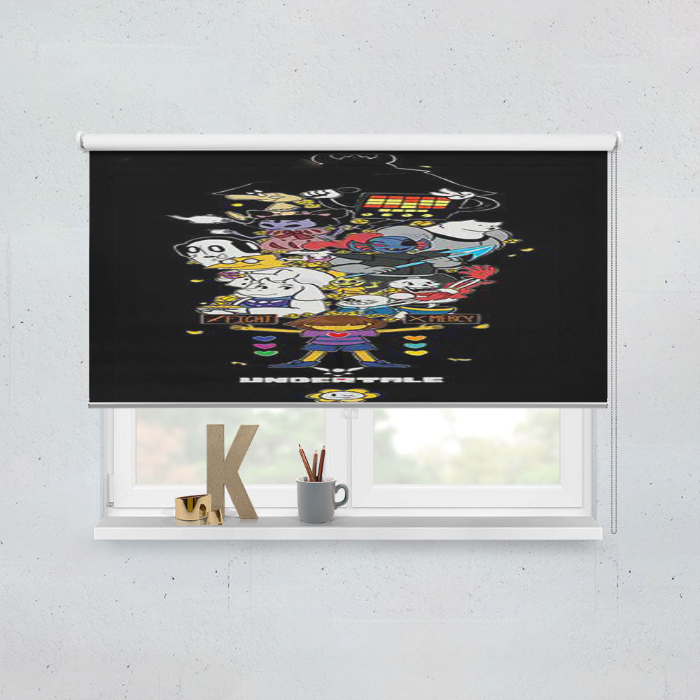 Undertale Fight Or Mercy Ultimate High Quality Window Roller Blinds Shades