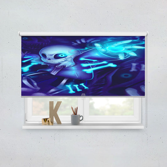 Undertale Sans Death Battle Window Roller Blinds Shades